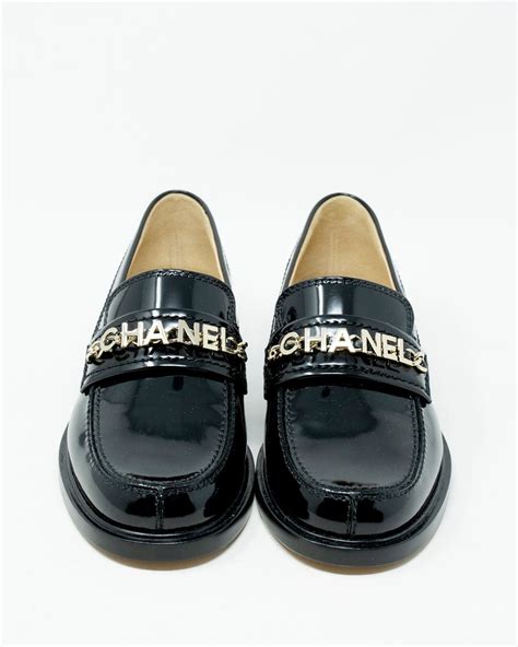 chanel patent loafers|chanel shoes loafers.